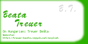 beata treuer business card